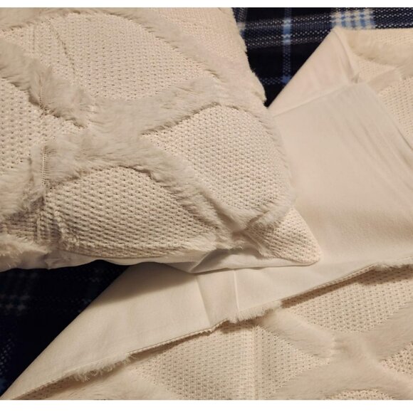 Decorative Pillow Covers 2pc Soft Accent Couch Boho Farmhouse Cottage Decor 18" - Picture 11 of 12